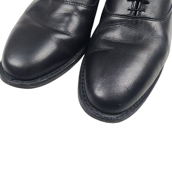 Allen Edmonds Carlyle Black Leather Plain Toe Dress Shoes Mens Size 10 D - Picture 3 of 9